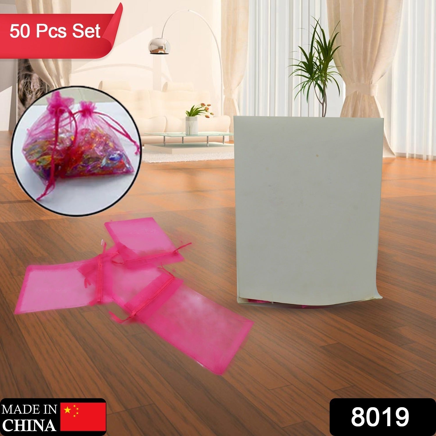 8019 Organza Gift Bags Small Mesh Bags Drawstring Gift Bags Christmas Drawstring Organza Gift Bags, Wedding Party Festival Gift Bags (50 Pcs Set) 8019 Organza Gift Bags Small Mesh Bags Drawstring Gift Bags Christmas Drawstring Organza Gift Bags, Wedding Party Festival Gift Bags (50 Pcs Set)